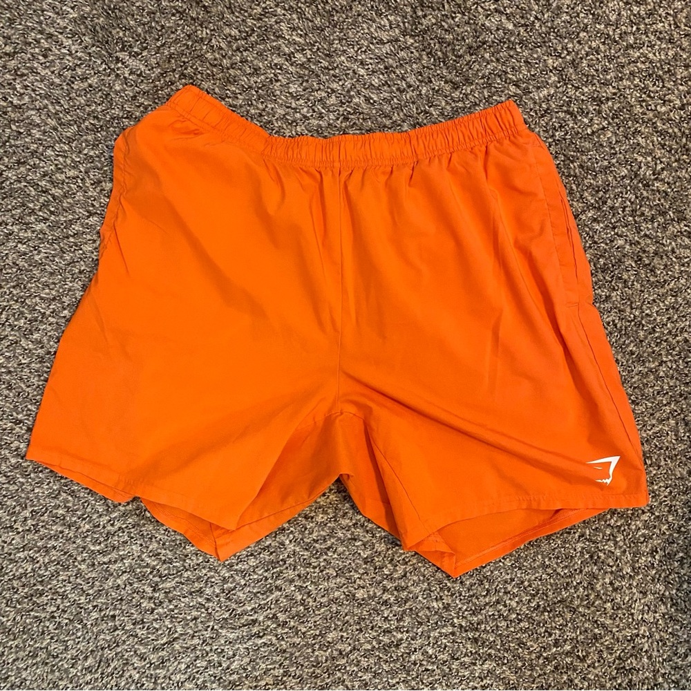Men’s XL Gymshark Athletic Shorts Neon Orange